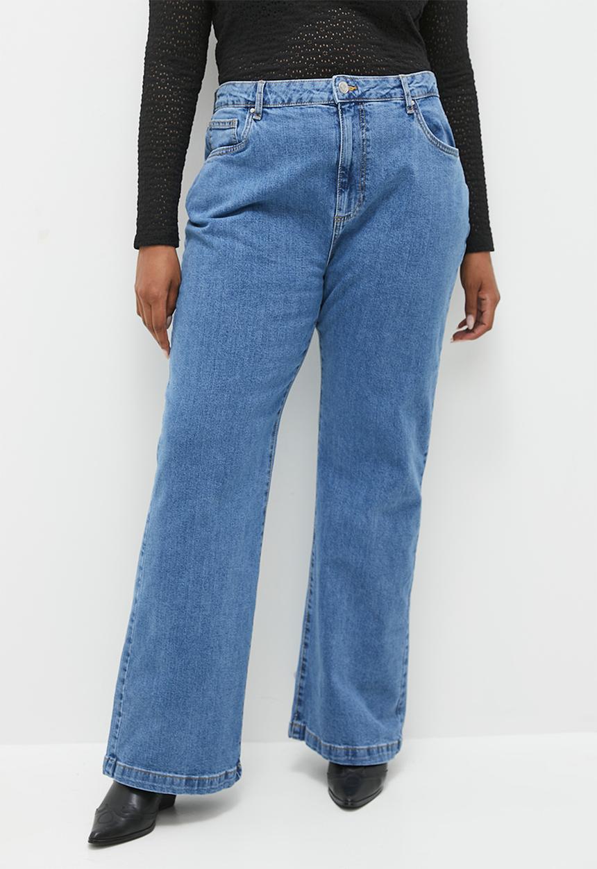 Cotton On - Plus Curvy Stretch Bootcut Flare Jean - Sea Blue
