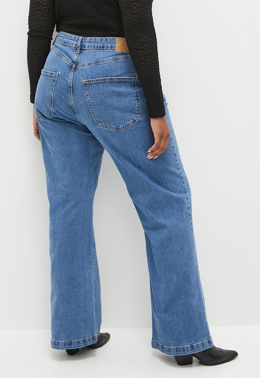 Cotton On - Plus Curvy Stretch Bootcut Flare Jean - Sea Blue