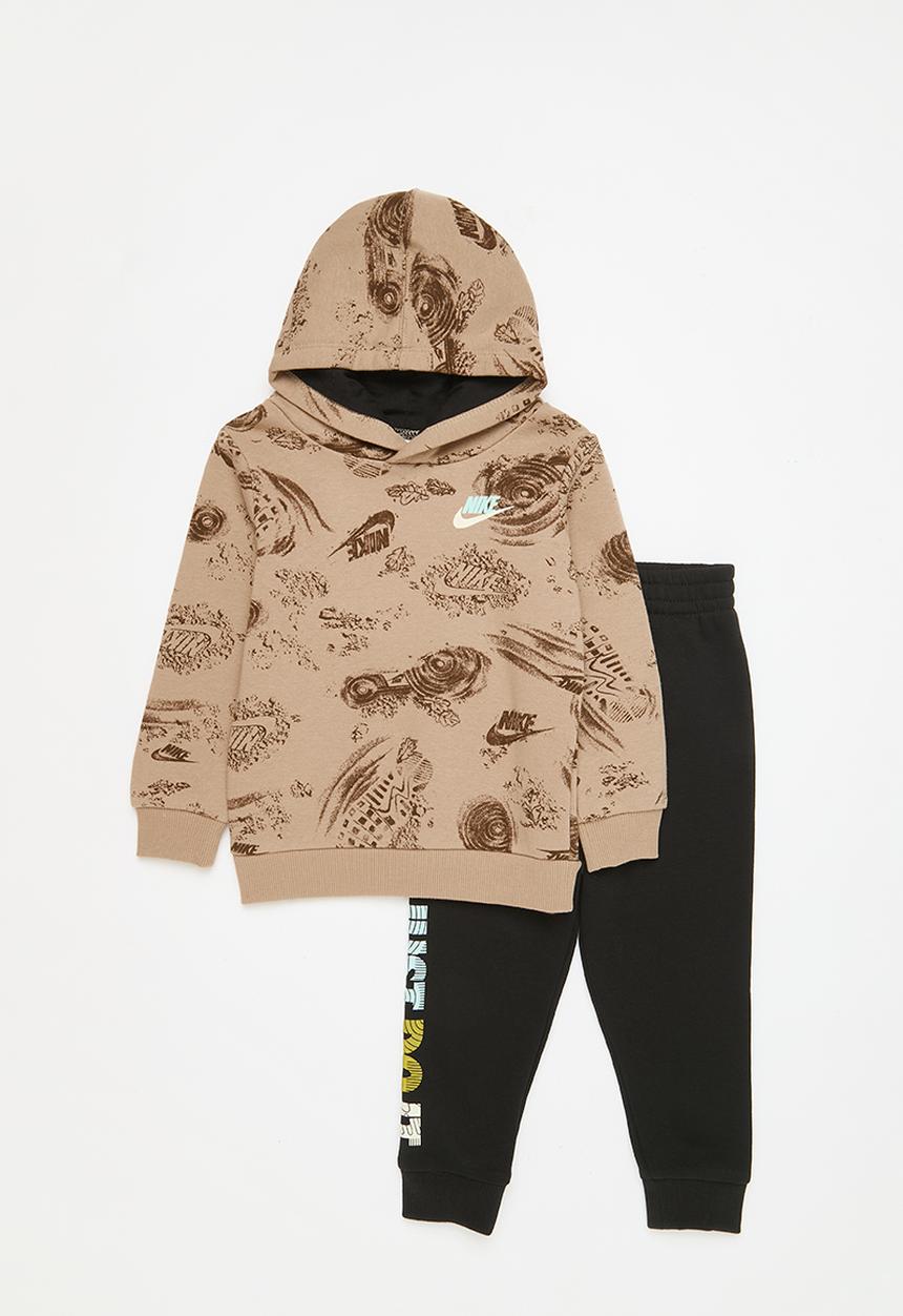 Nike - Nike trend trekker hoodie and joggers set - black