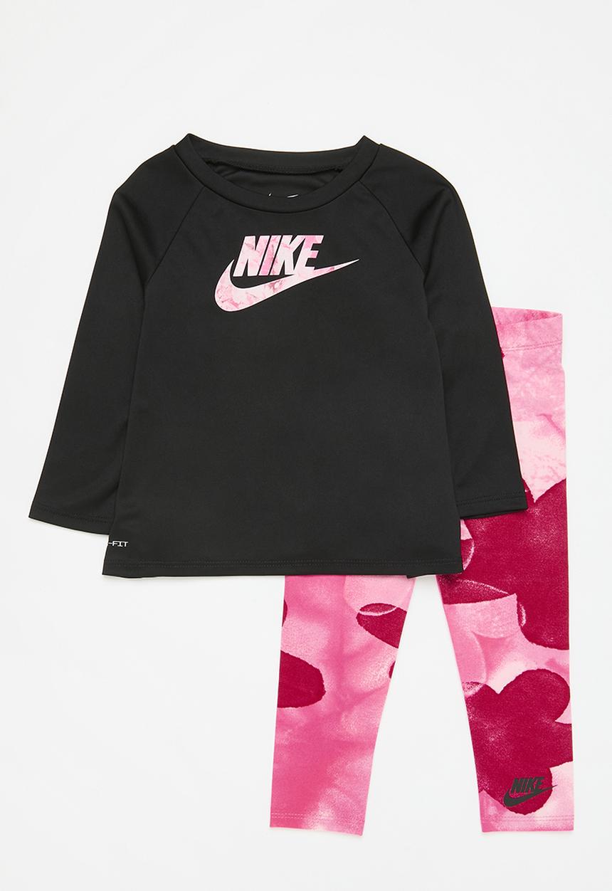 Nike - Nike sci-dye dri-fit top and leggings set - playful pink