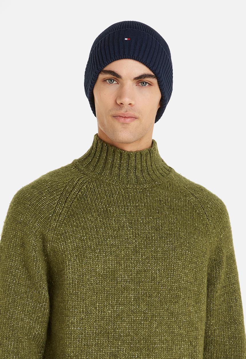 Tommy Hilfiger - Essential flag beanie - space blue