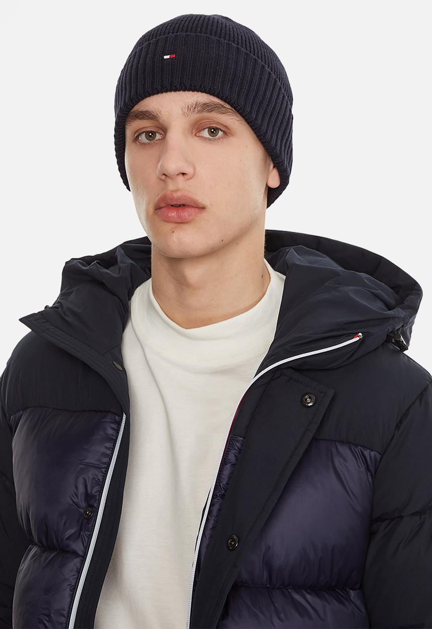 Tommy Hilfiger - Essential flag beanie - space blue