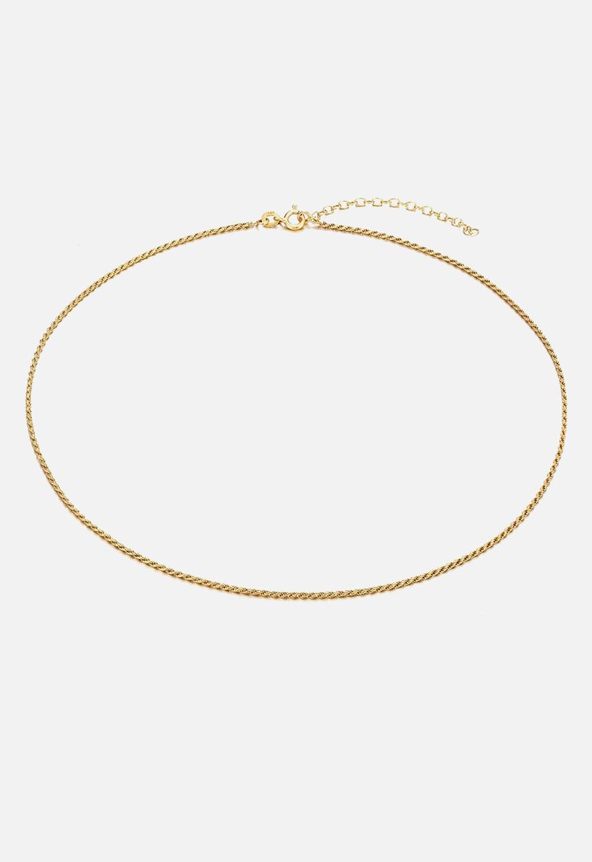 Zoe on Trend - Twisted rope chain - gold