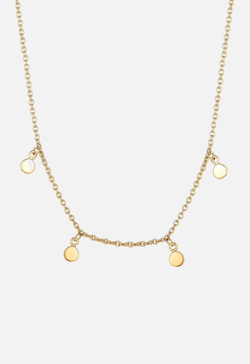 Zoe on Trend - Disc charm necklace - gold