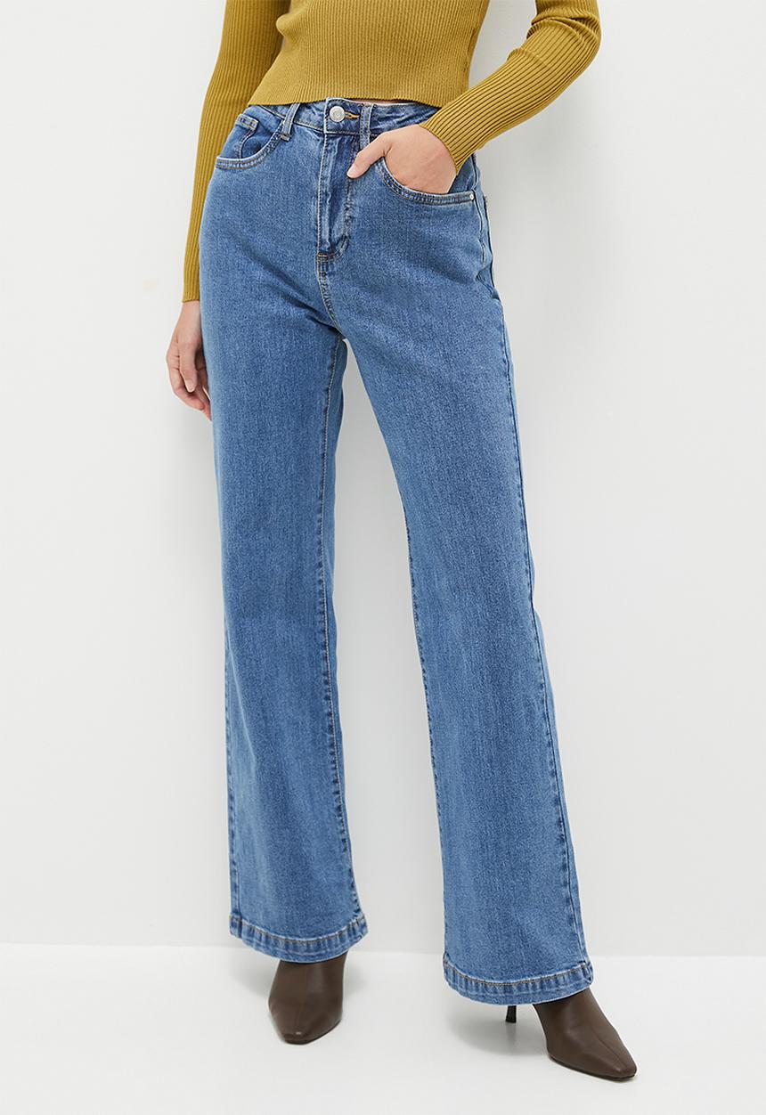 Cotton On - Curvy Stretch Bootcut Flare Jean - Sea Blue
