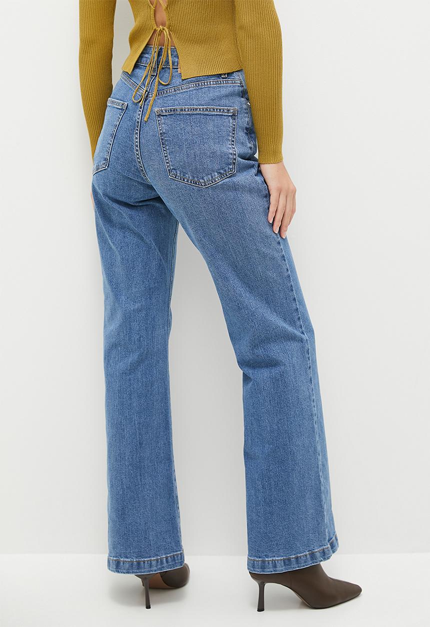 Cotton On - Curvy Stretch Bootcut Flare Jean - Sea Blue