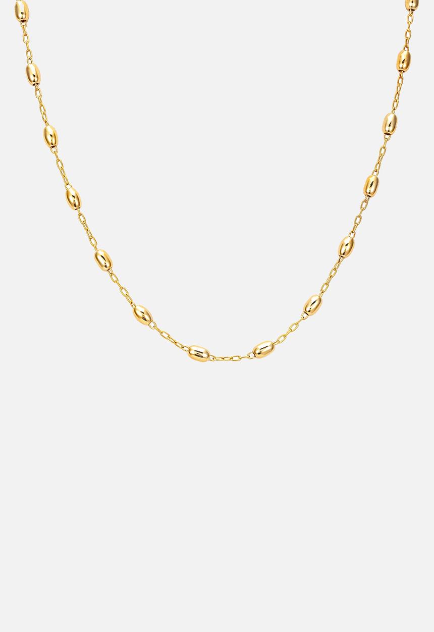 Zoe on Trend - Beaded chain necklace - gold