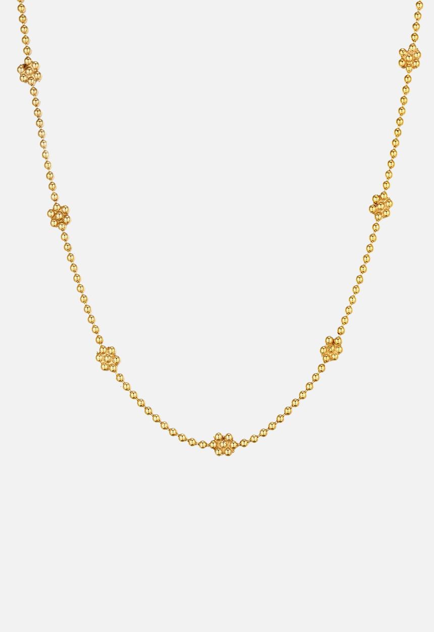 Zoe on Trend - Daisy chain necklace - gold