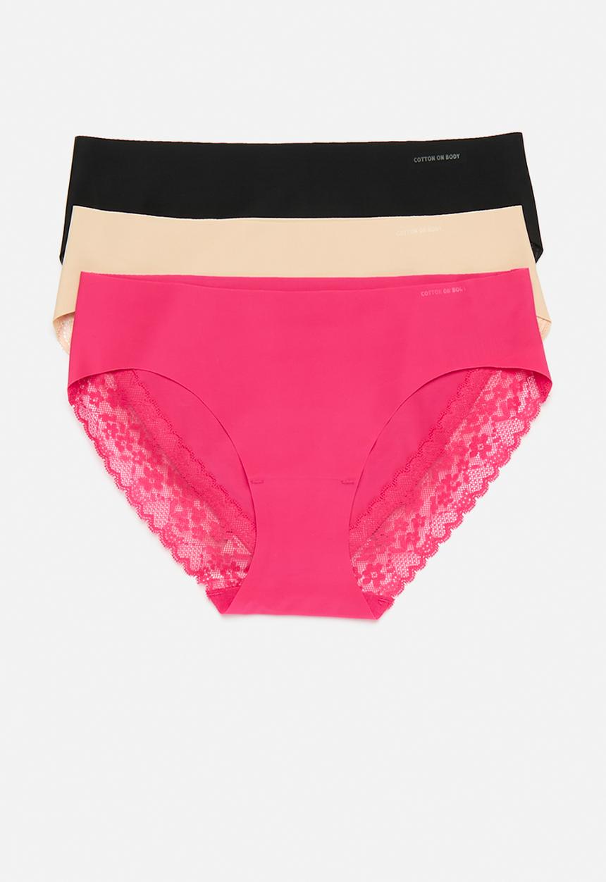 Cotton On - Party pants bikini brief 3 pack - multi