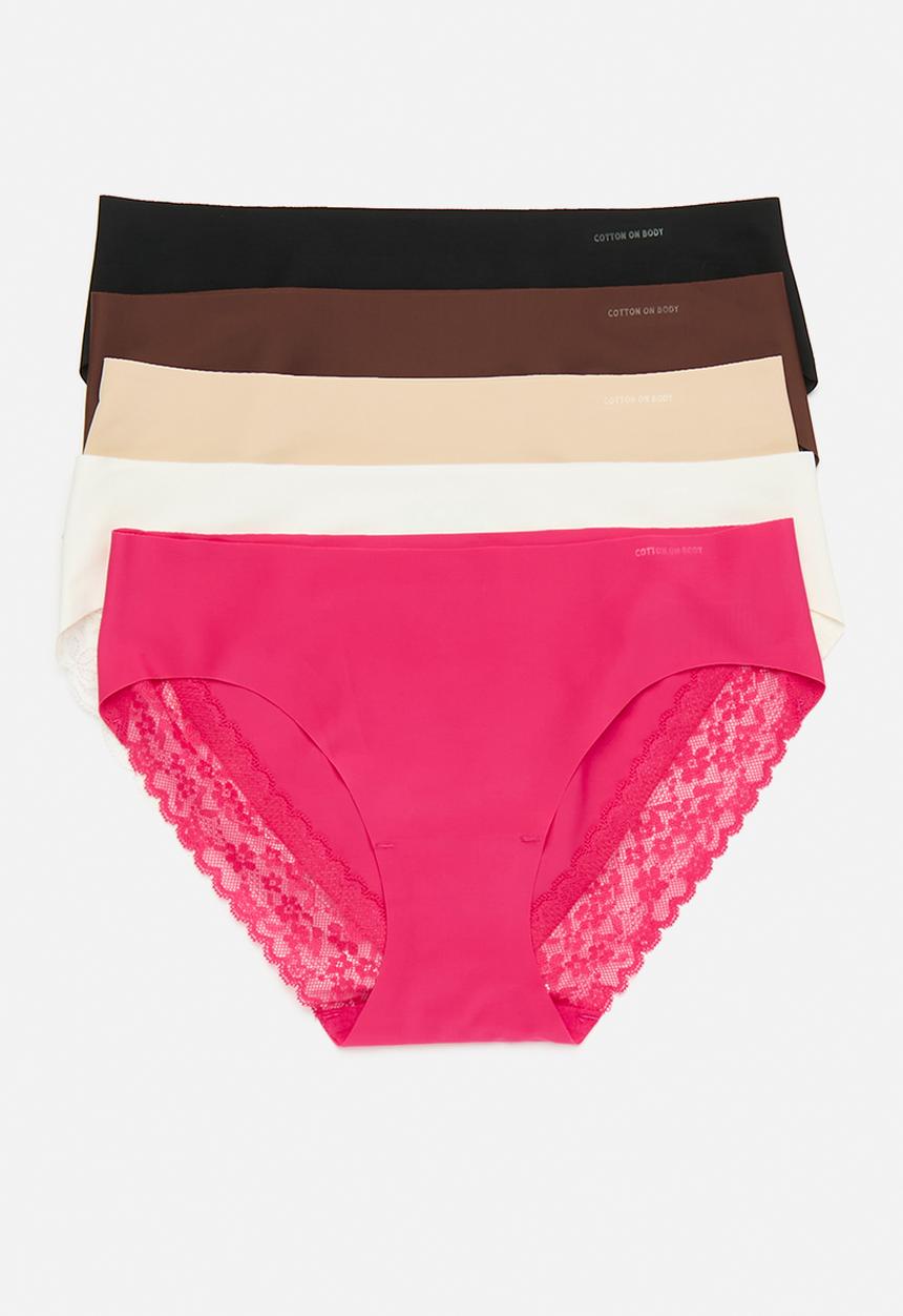 Cotton On - Party pants seamless bikini brief 5pk - multi