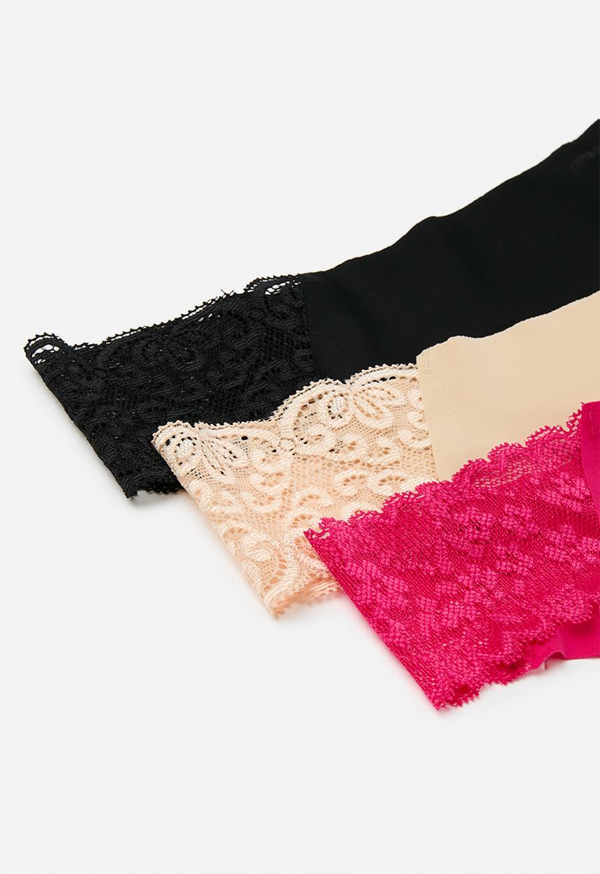 Cotton On - Party pants seamless brasiliano brief 3 pack - multi