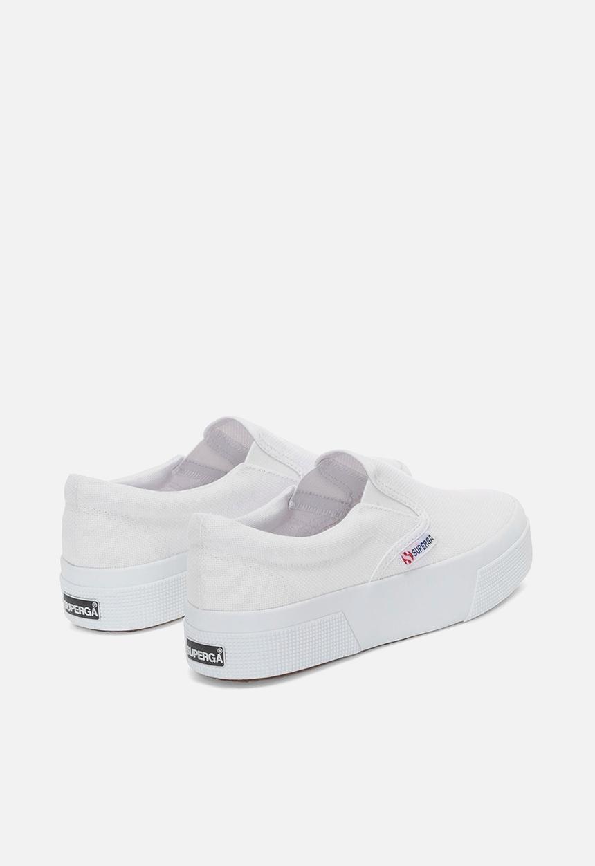 SUPERGA - 2740 platform slip on platform - 901 white
