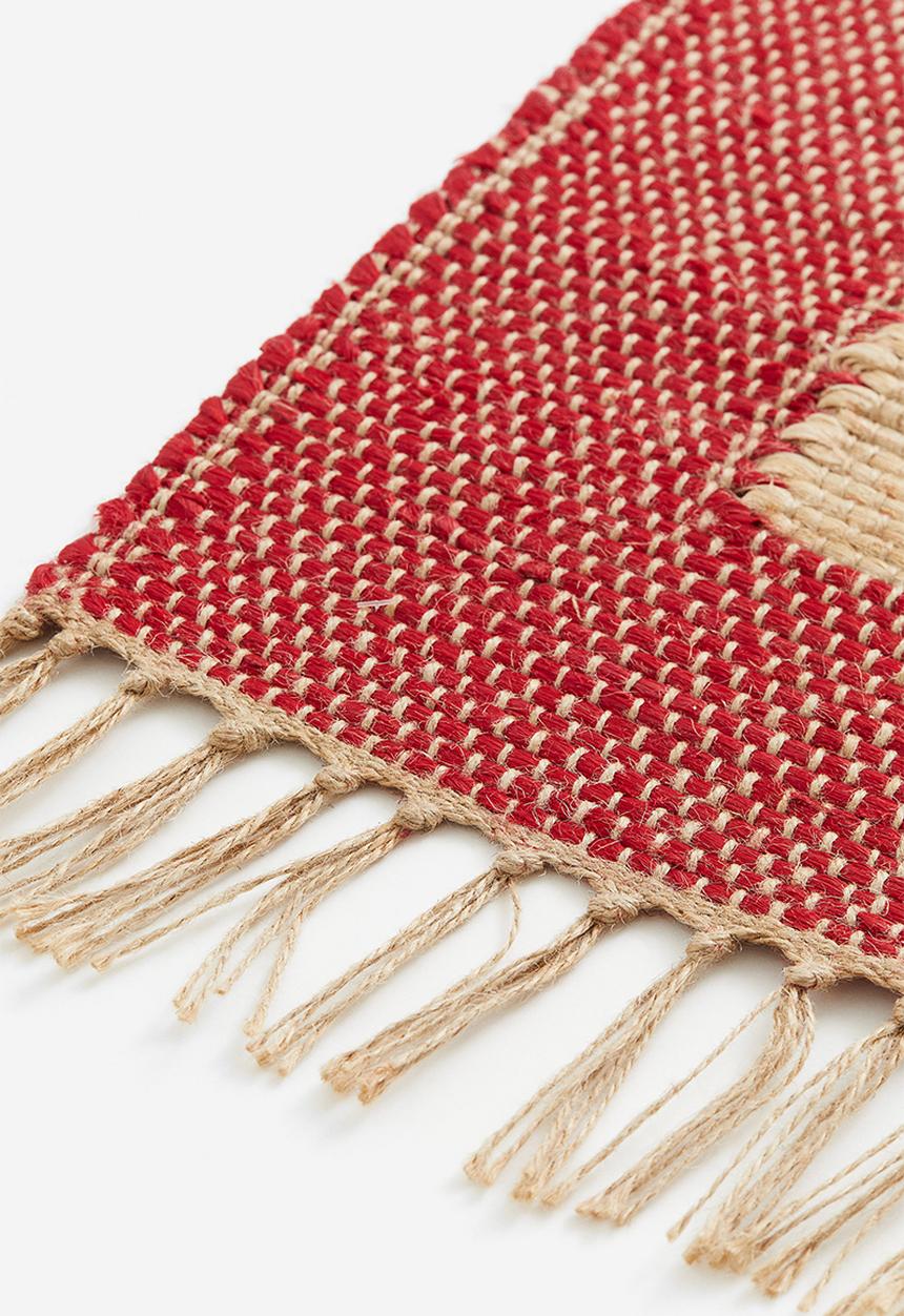 H&M - Jute rug - red