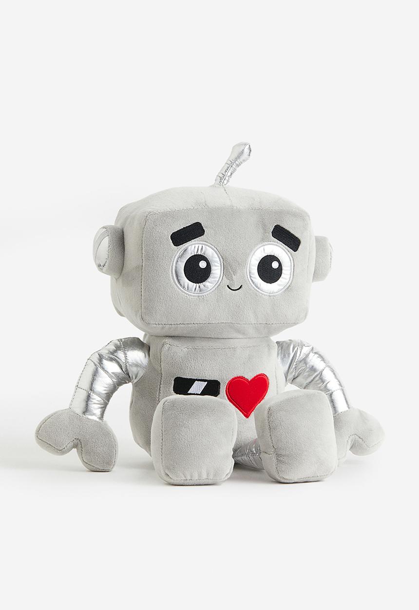 H&M - Robot soft toy - grey multi