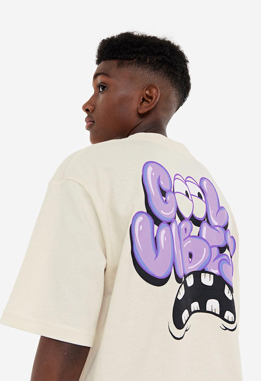 H&M - Printed jersey t-shirt - multi white