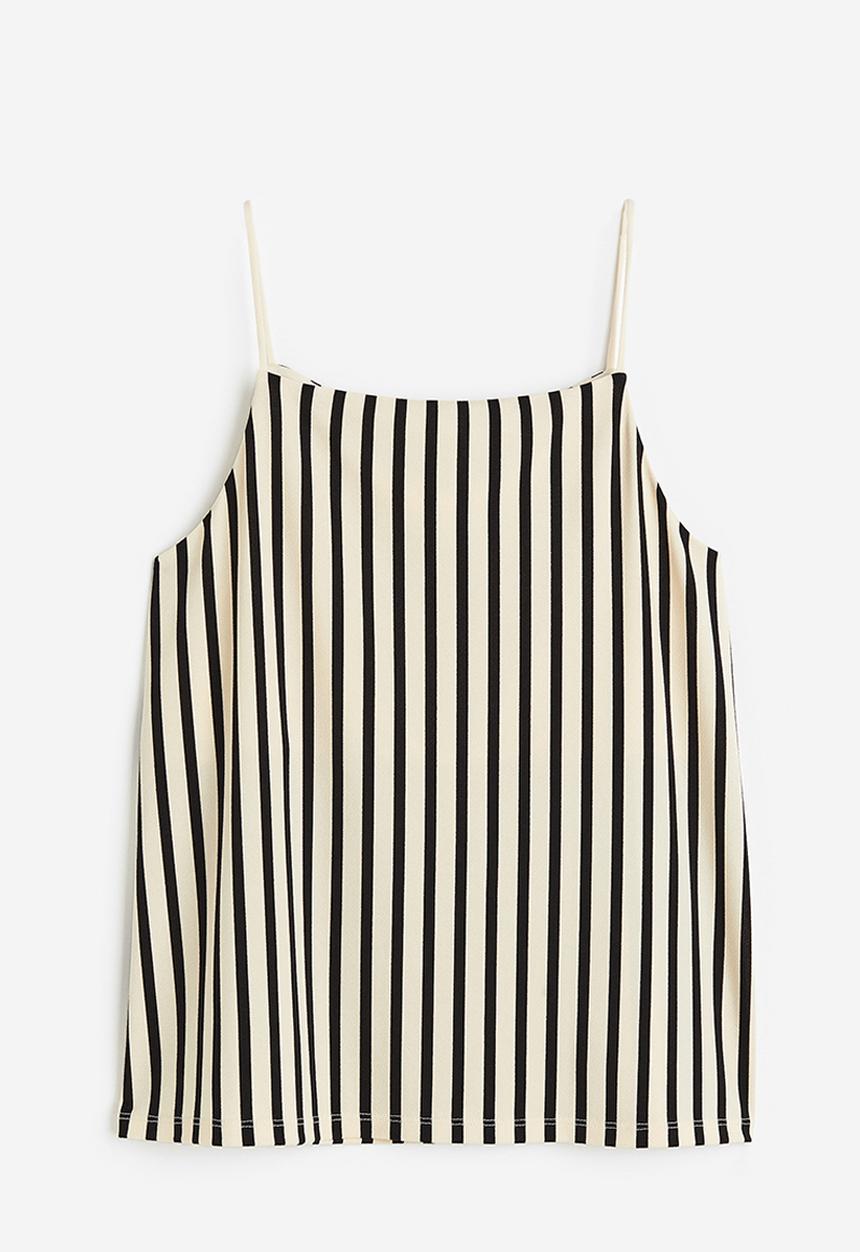 H&M - Strappy crêpe top - beige 