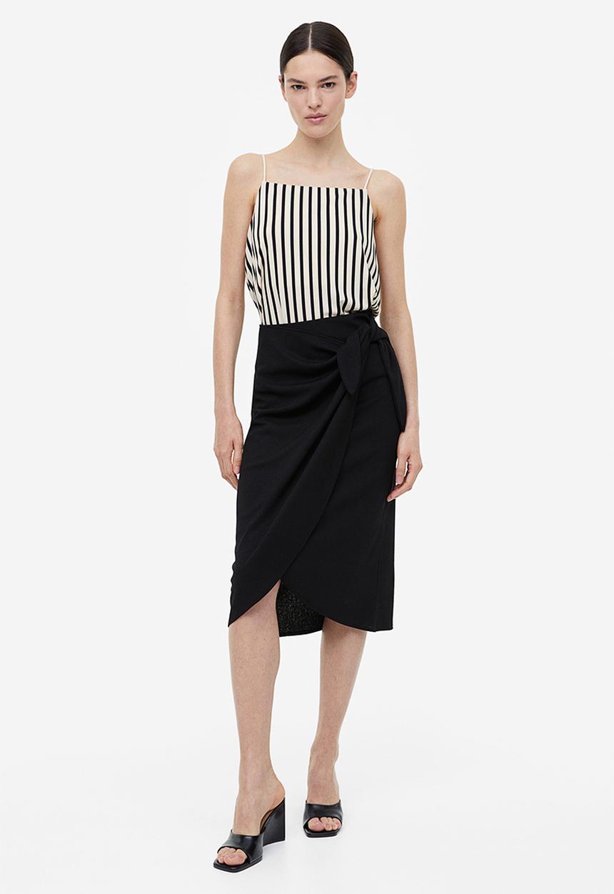 H&M - Strappy crêpe top - beige 
