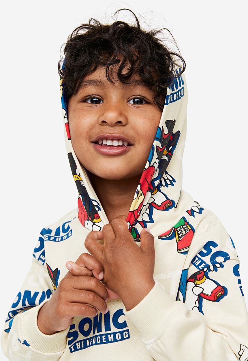 H&M - Printed hoodie - multi,white