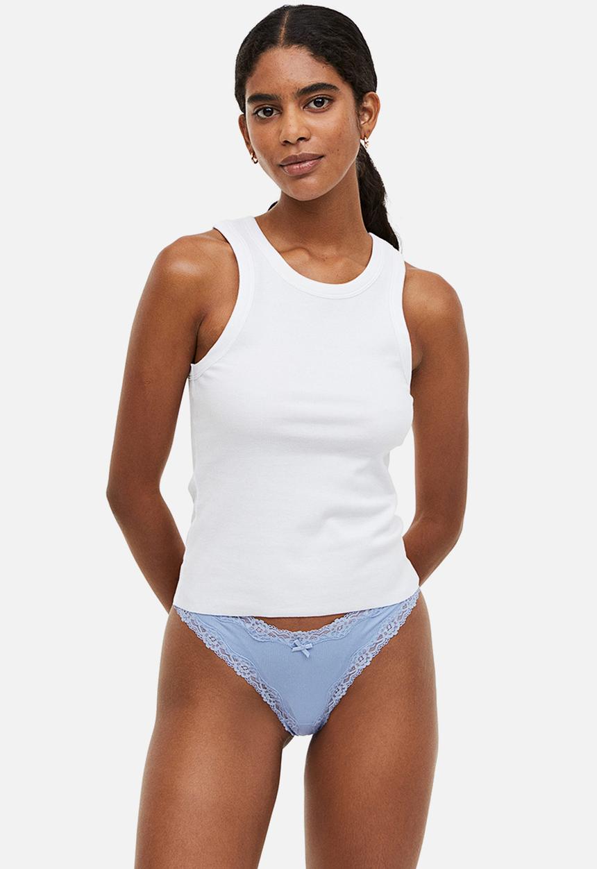 H&M - 3-Pack brazilian briefs - blue