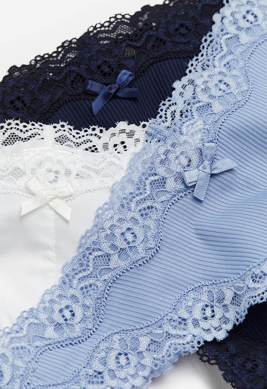 H&M - 3-Pack brazilian briefs - blue