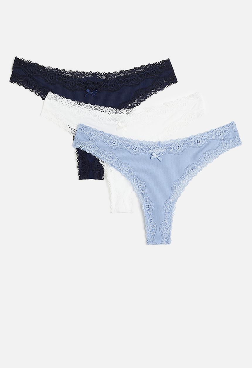 H&M - 3-Pack brazilian briefs - blue