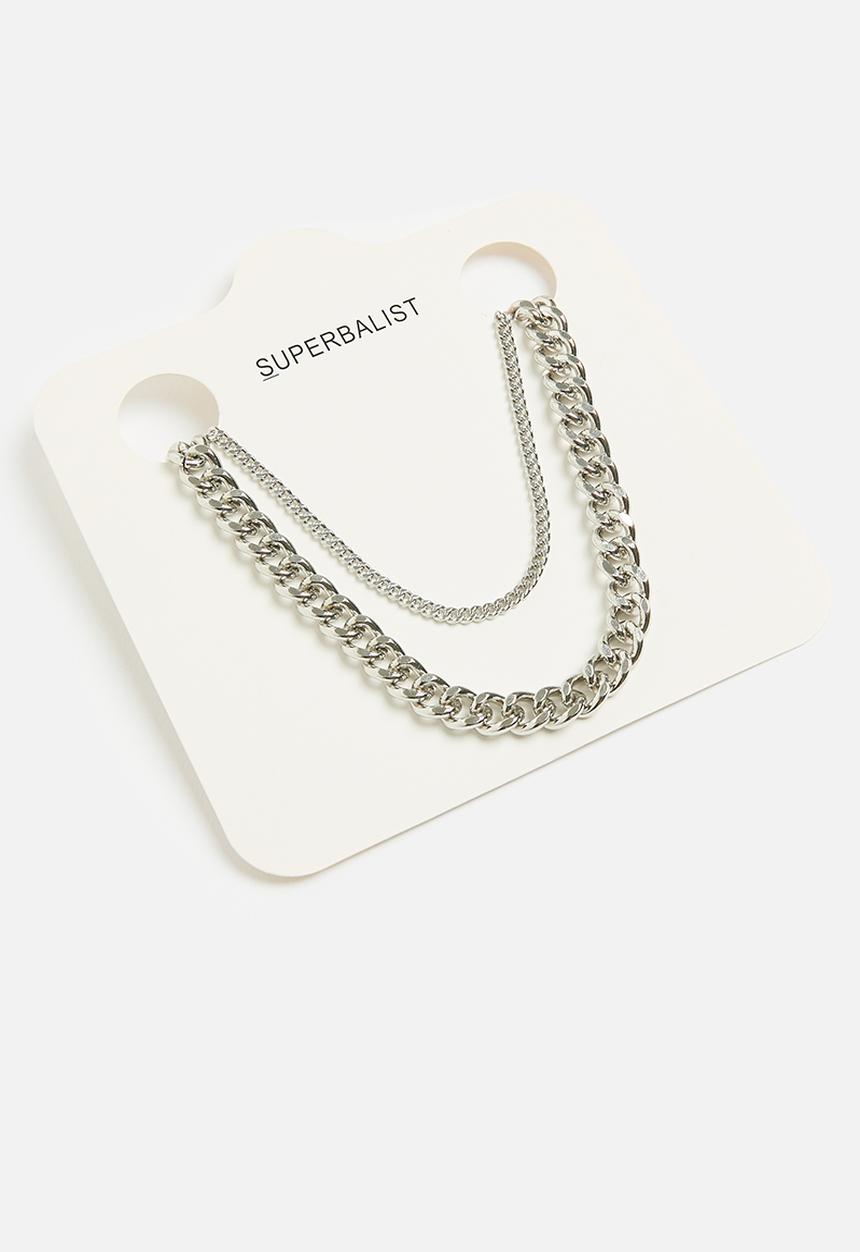 Superbalist - Brody multichain necklace - silver