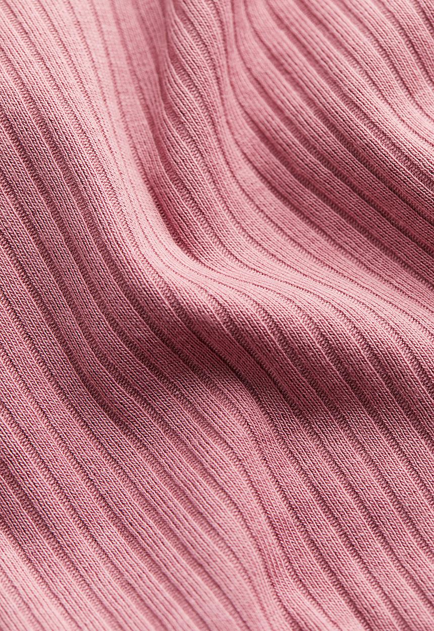 H&M - Ribbed cotton top - pink
