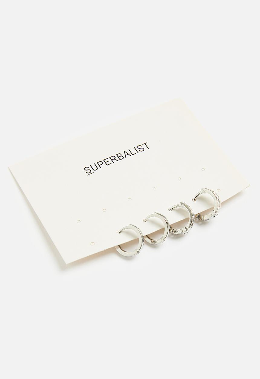 Superbalist - King earring set - silver