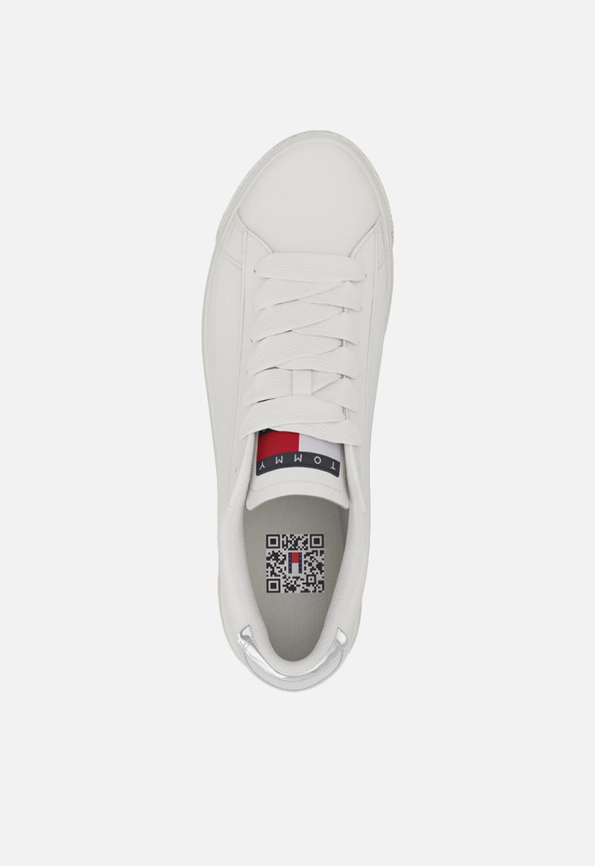Tommy Hilfiger - TJW Vulcanized Leather Platform Low Cut - Ecru
