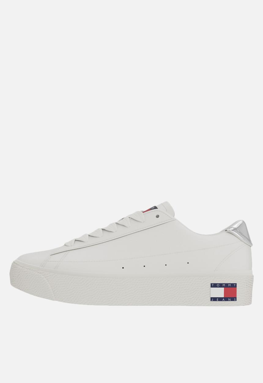 Tommy Hilfiger - TJW Vulcanized Leather Platform Low Cut - Ecru