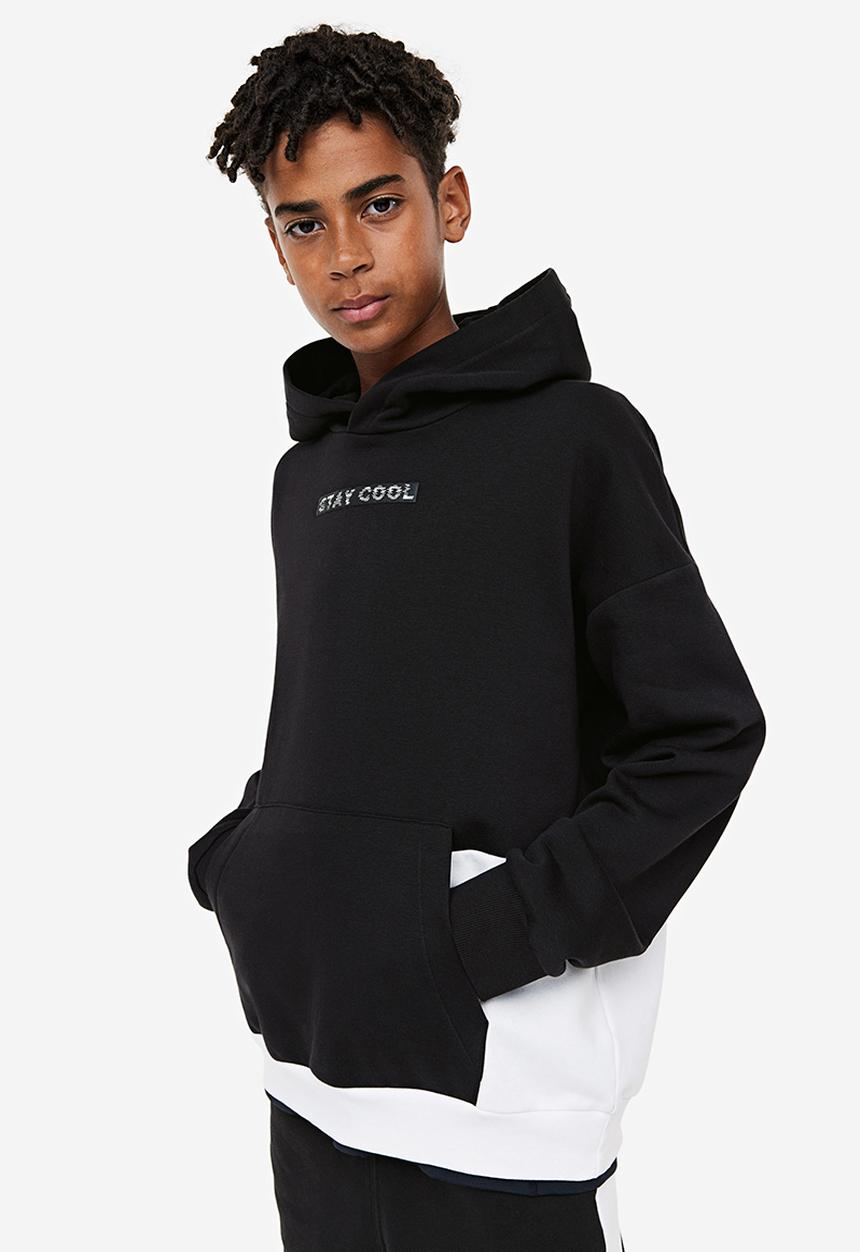 H&M - Patterned hoodie - multi black