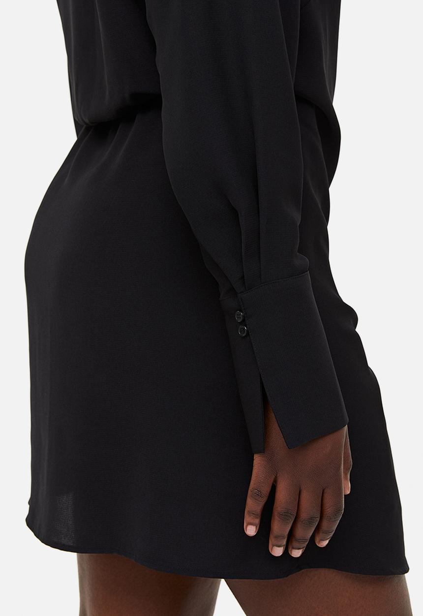 H&M - Crêpe wrap dress - black