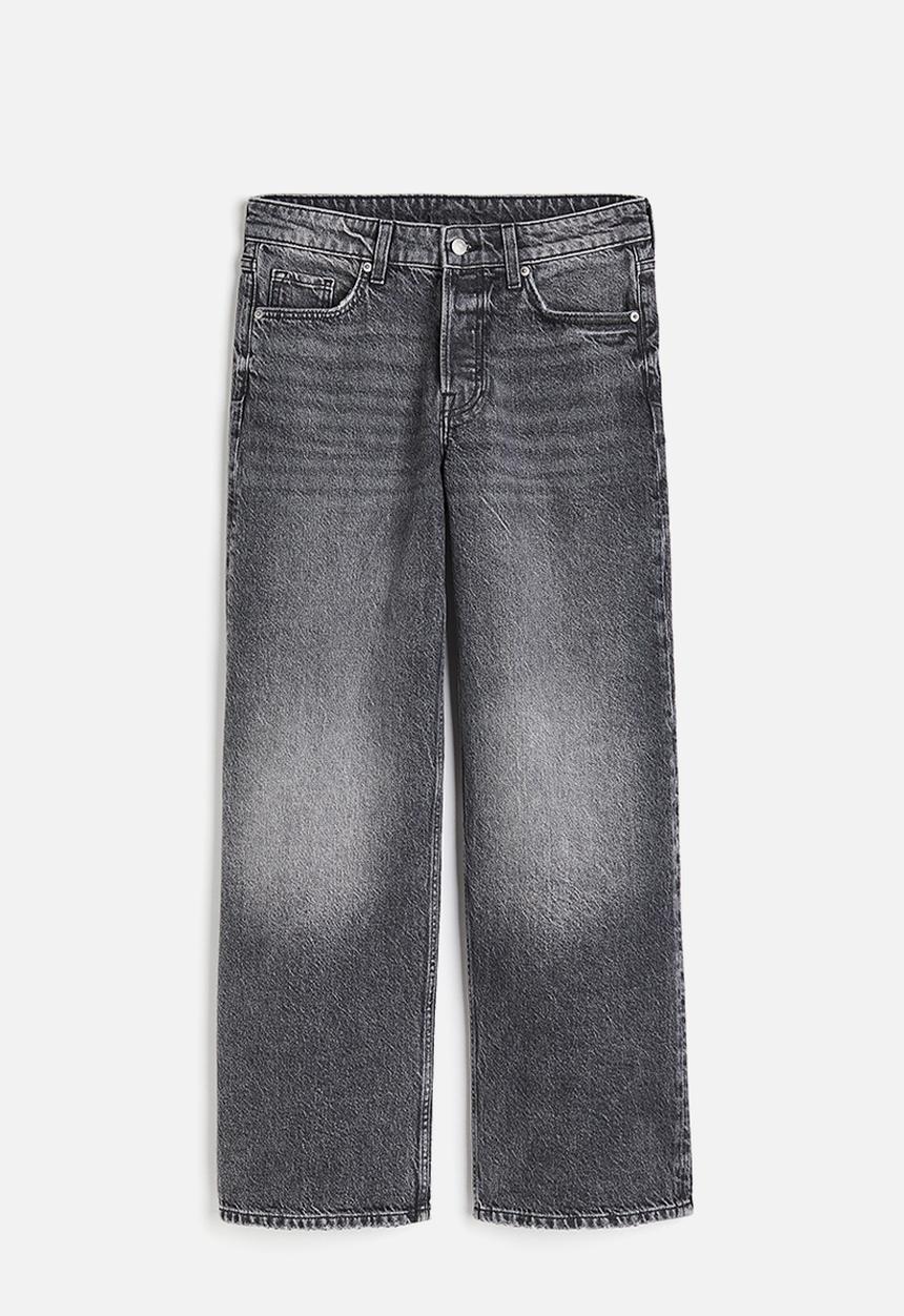 H&M - Baggy low jeans - grey