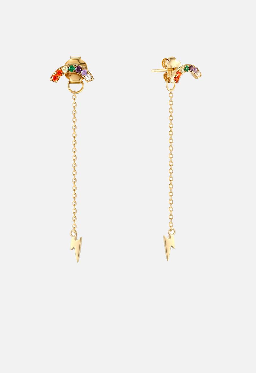 Zoe on Trend - Weather stud earrings - gold