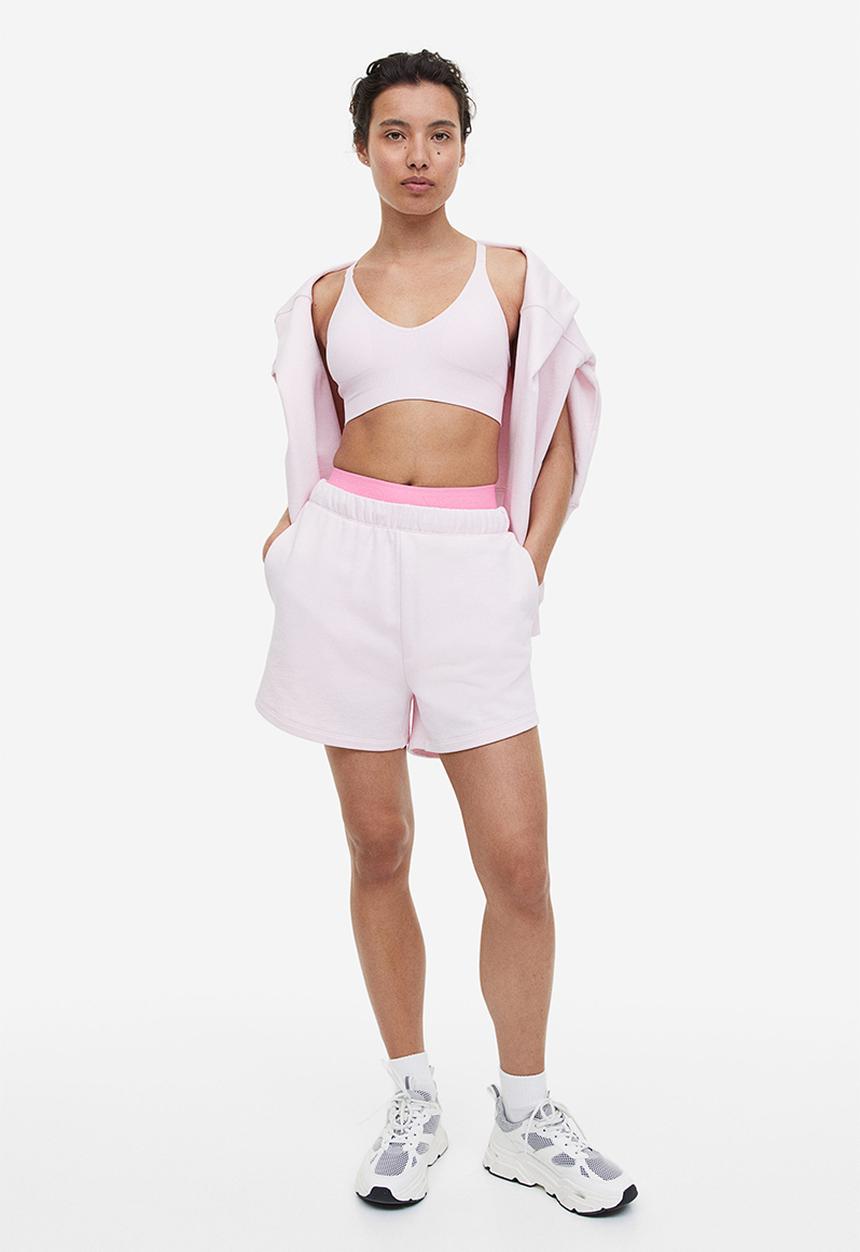 H&M - Drymove™ medium support sports bra - light pink