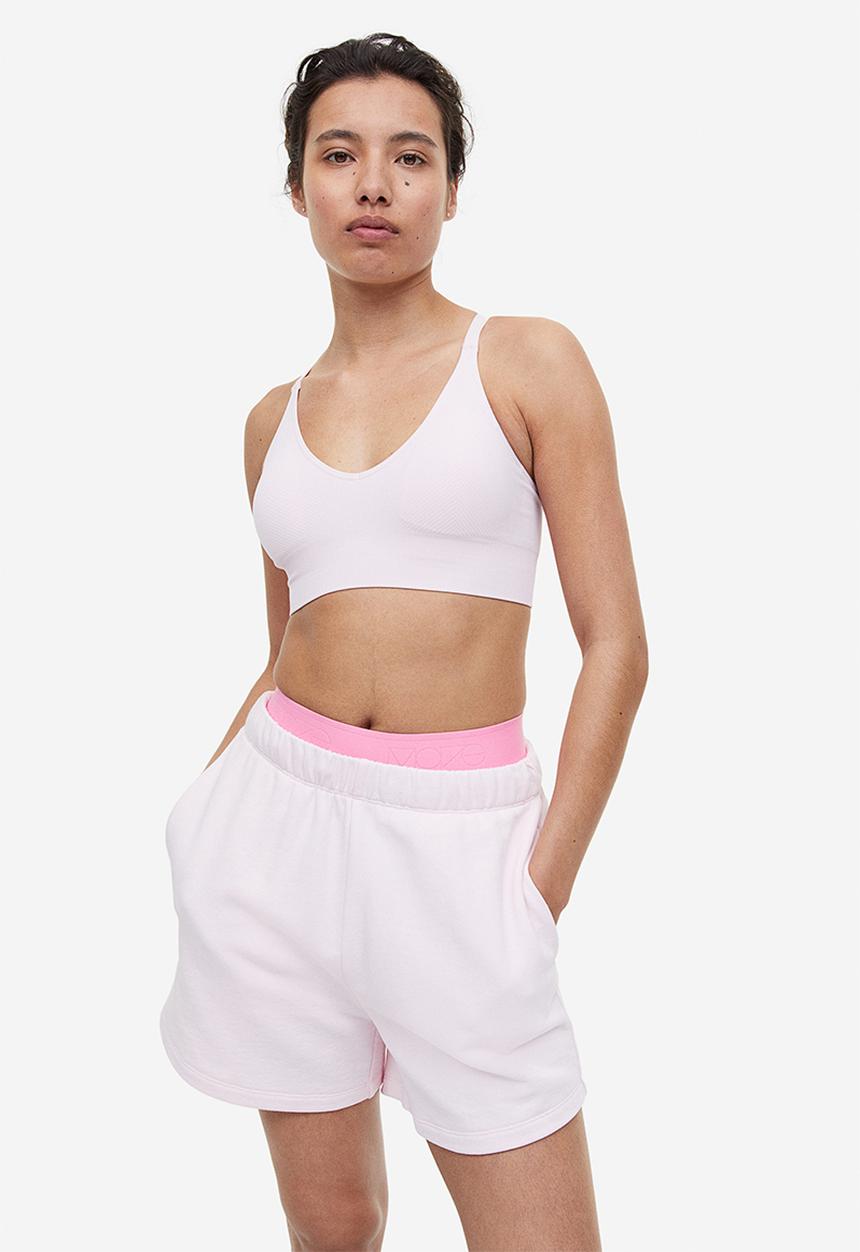H&M - Drymove™ medium support sports bra - light pink