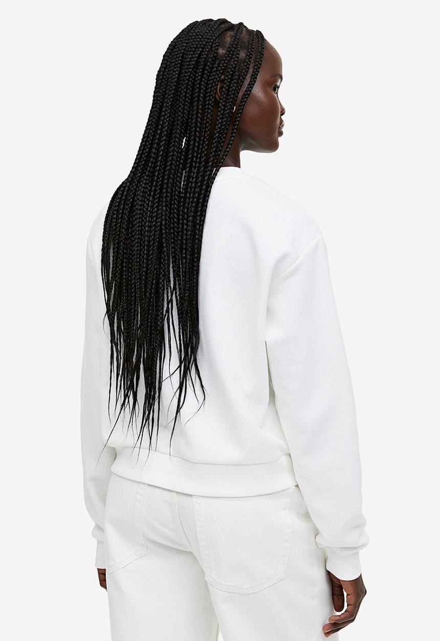 H&M - Printed sweatshirt - white 
