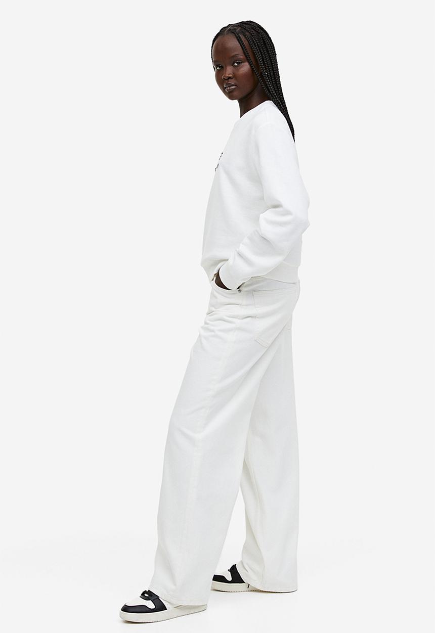 H&M - Printed sweatshirt - white 