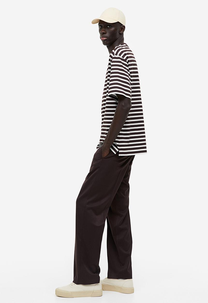 H&M - Relaxed fit cotton t-shirt - brown, multi
