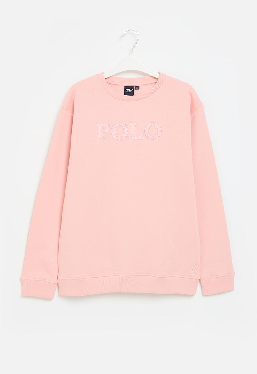 POLO - Girls alexis embroidered sweater - pink