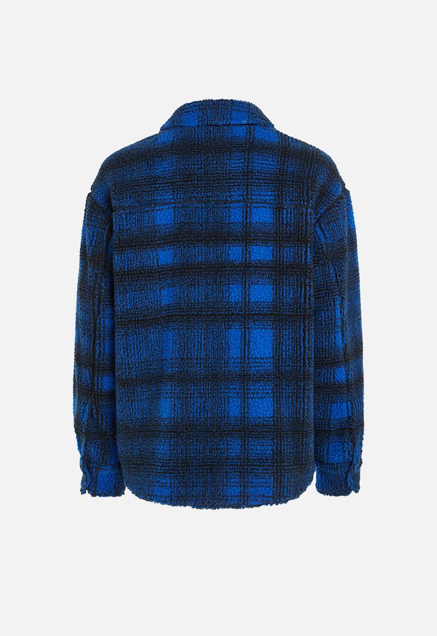 Calvin Klein - Heavy fabrication overshirt - kettle blue/black