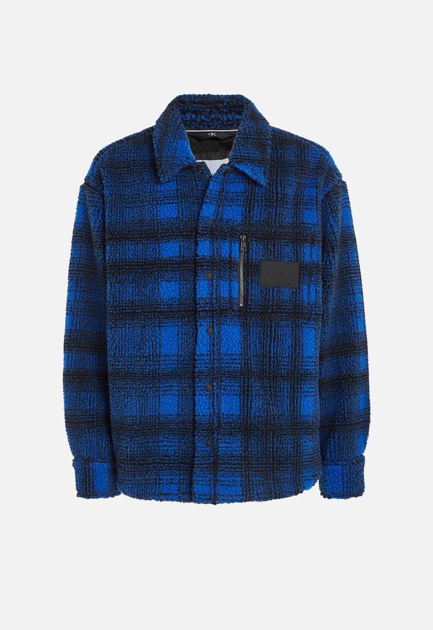 Calvin Klein - Heavy fabrication overshirt - kettle blue/black
