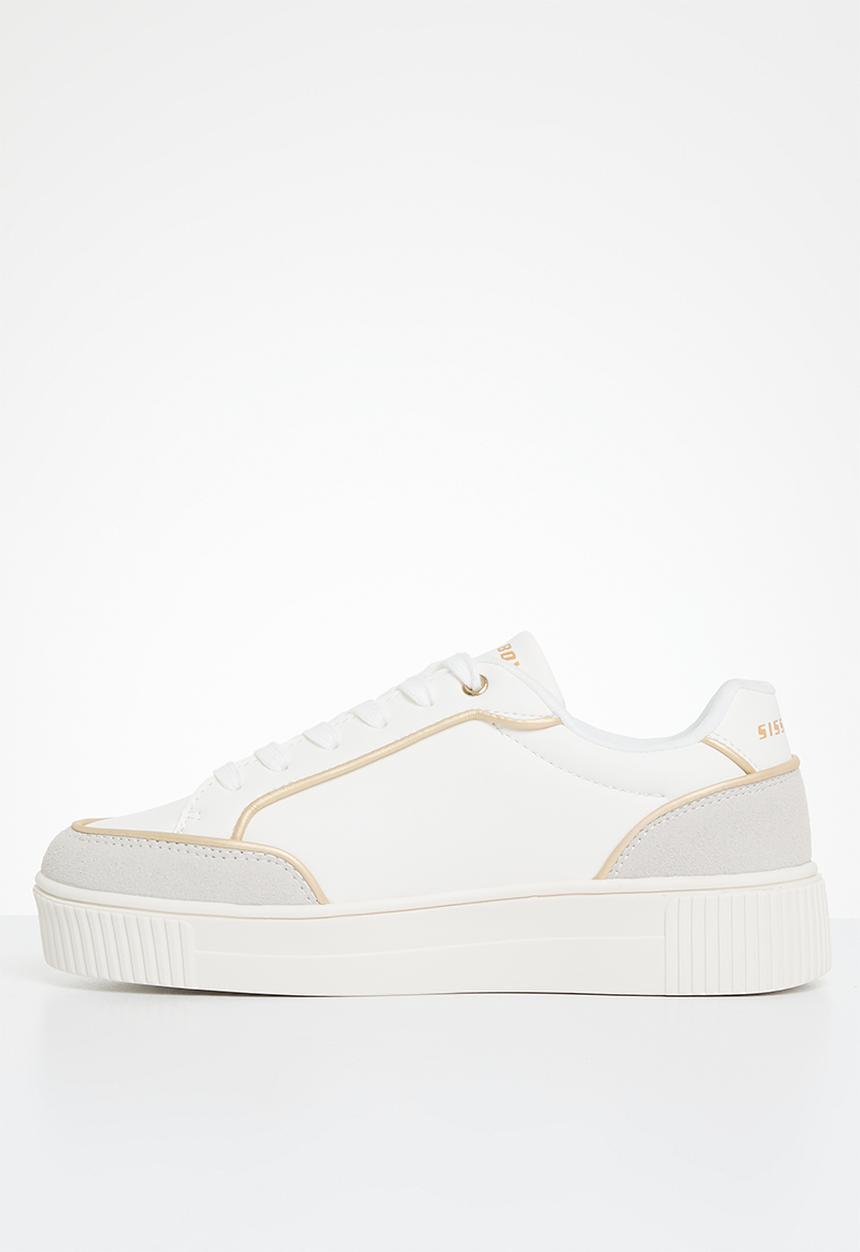 SISSY BOY - SB logo sneaker - white & gold