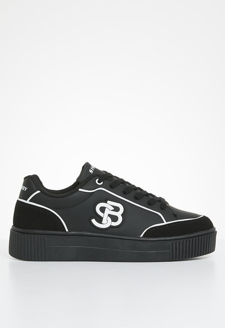 SISSY BOY - SB logo sneaker - black & white