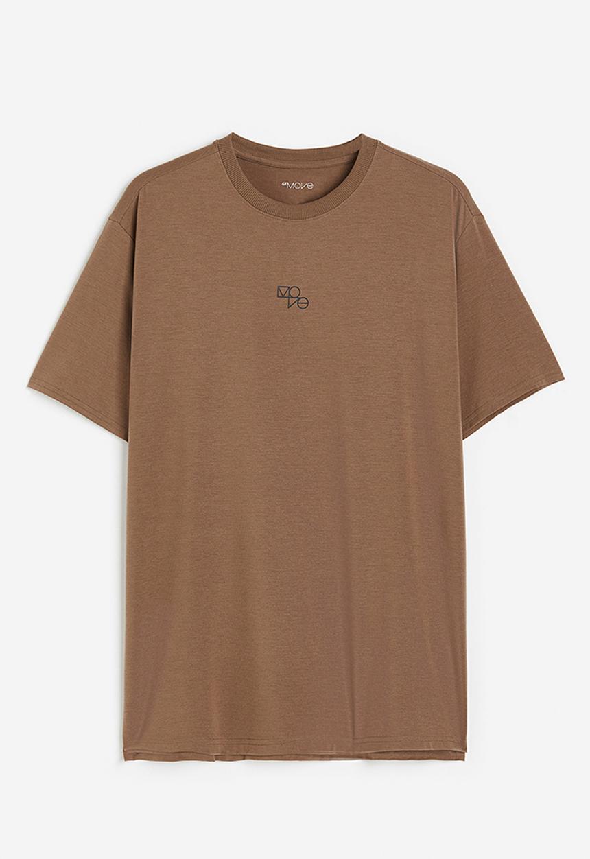 H&M - Drymove™ sports t-shirt - brown