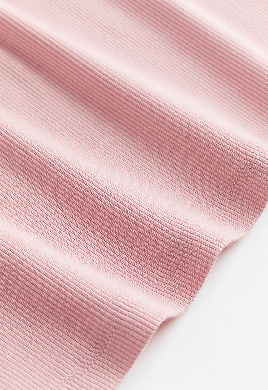 H&M - Ribbed t-shirt - pink