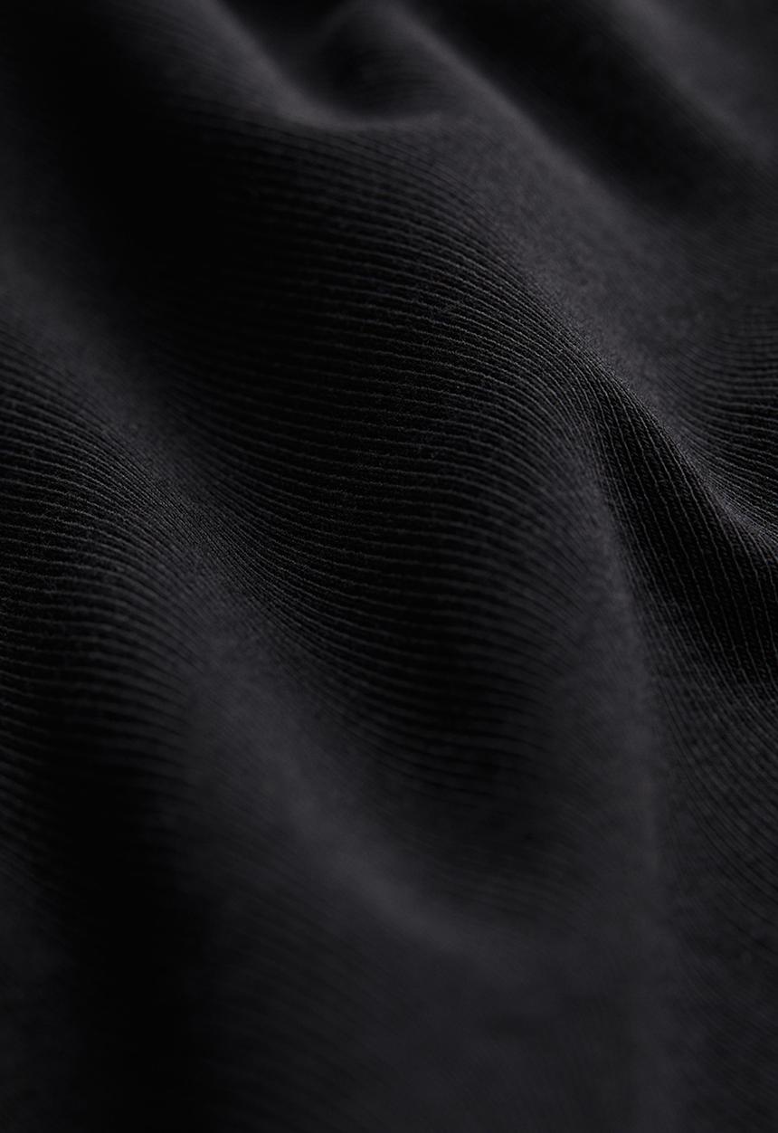 H&M - Ribbed modal-blend top - black