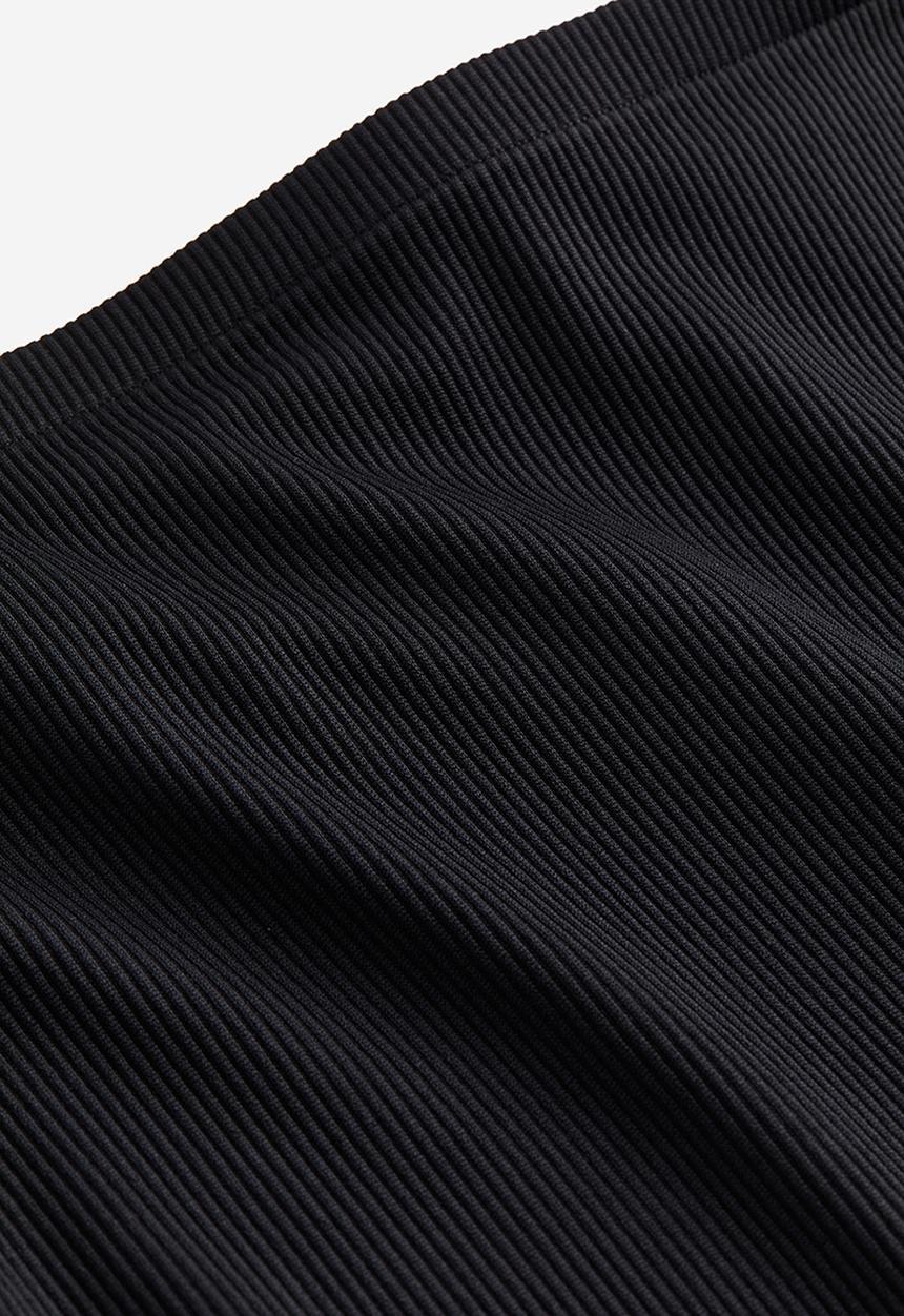 H&M - Ribbed off-the-shoulder top - black