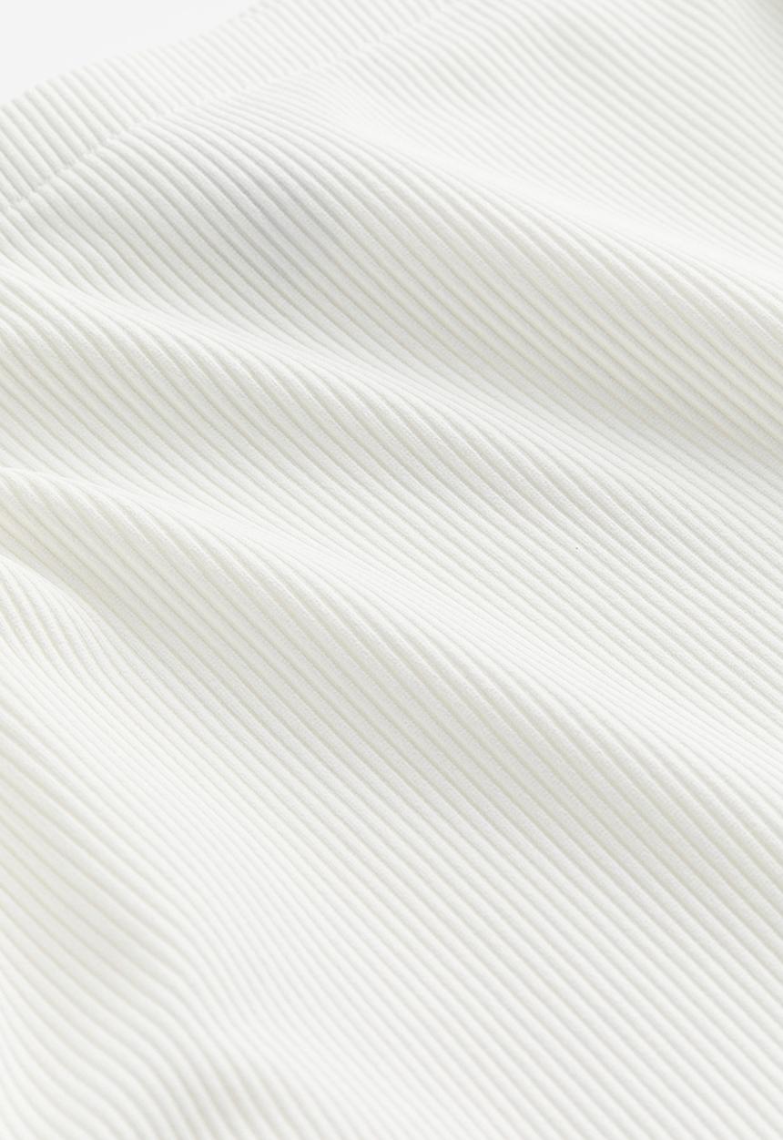 H&M - Ribbed off-the-shoulder top - white