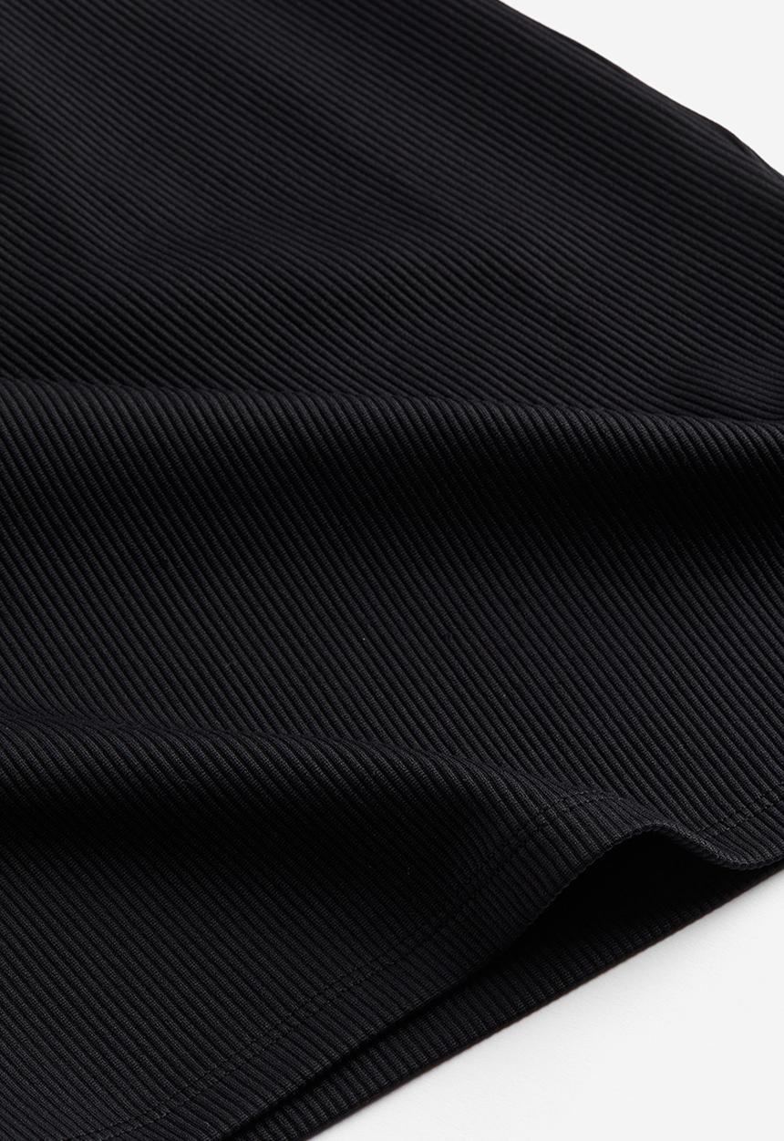 H&M - Ribbed bodycon dress - black
